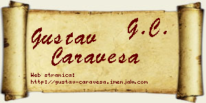 Gustav Čaraveša vizit kartica